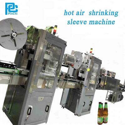 Automatic Bottle Shrink Sleeve Machine Heat Shrinking For Customised